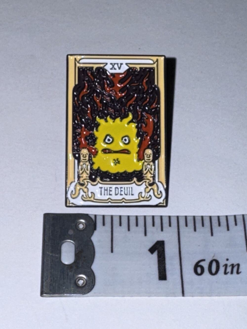 The Devil Tarot Card Pin Brooch